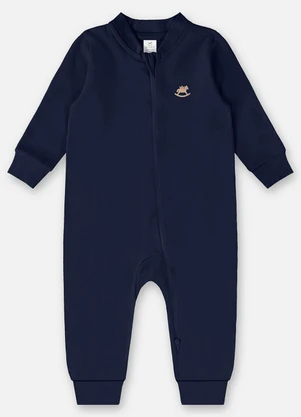 Up Baby - Macacão Básico Unissex para Bebê Azul - UP BABY