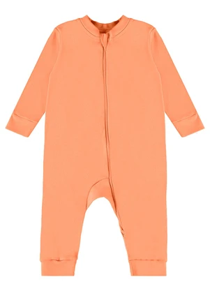 Guloseima - Macacão Básico Unissex para Bebê Laranja - GULOSEIMA