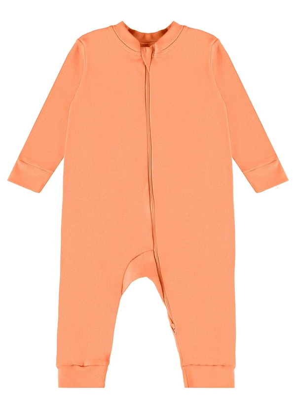 Guloseima - Macacão Básico Unissex para Bebê Laranja