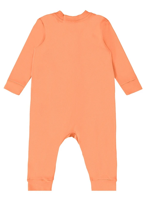 Guloseima - Macacão Básico Unissex para Bebê Laranja 2
