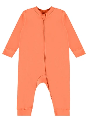 Guloseima - Macacão Básico Unissex para Bebê Laranja - GULOSEIMA