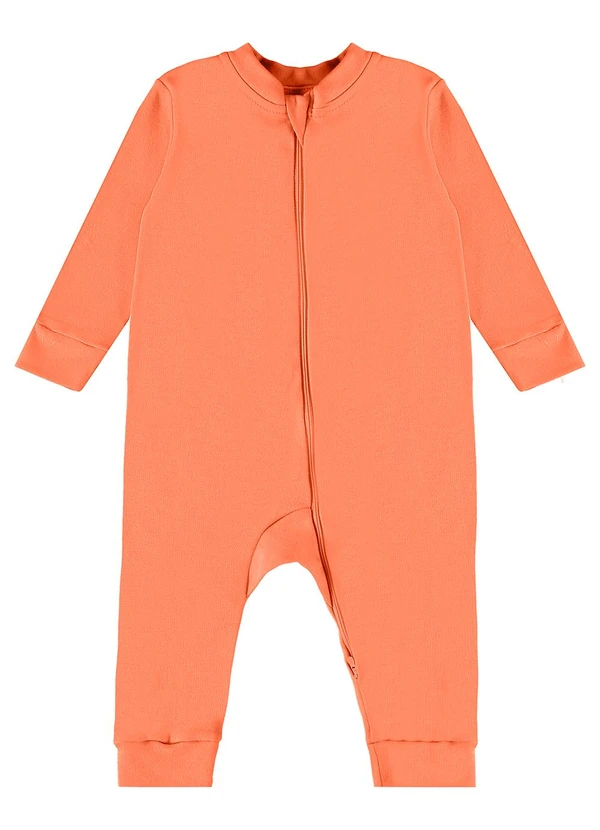 Guloseima - Macacão Básico Unissex para Bebê Laranja