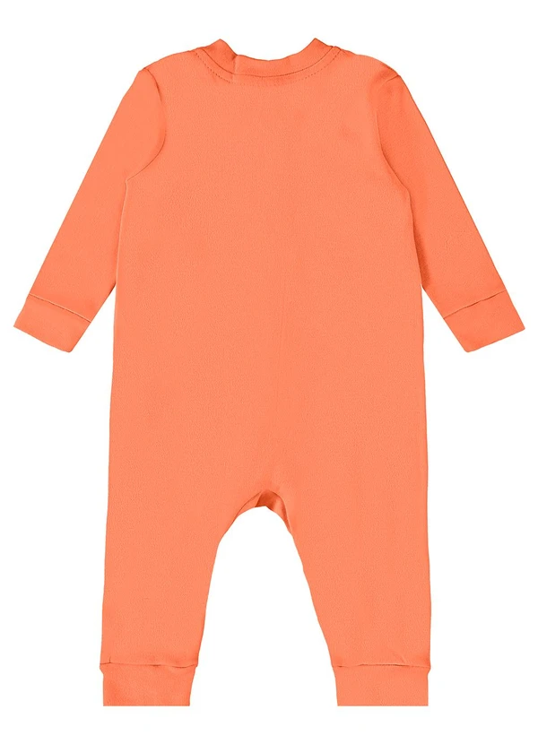 Guloseima - Macacão Básico Unissex para Bebê Laranja 2