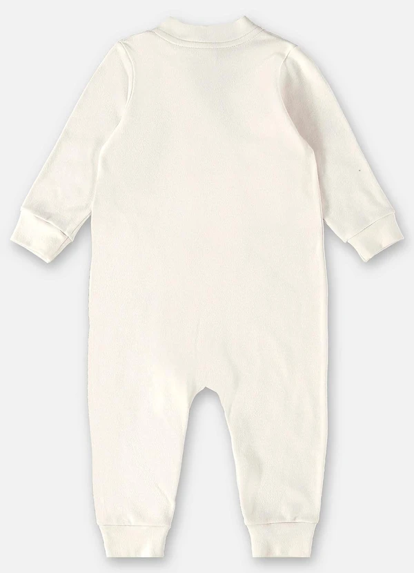 Up Baby - Macacão Básico Unissex para Bebê Off White 2
