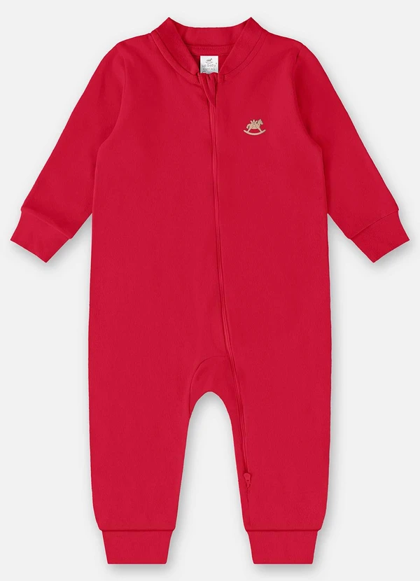 Up Baby - Macacão Básico Unissex para Bebê Rosa