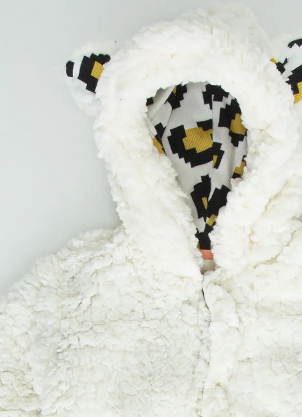 Fábula - Macacão Bebê Fantasia Carneirinho Bege 2