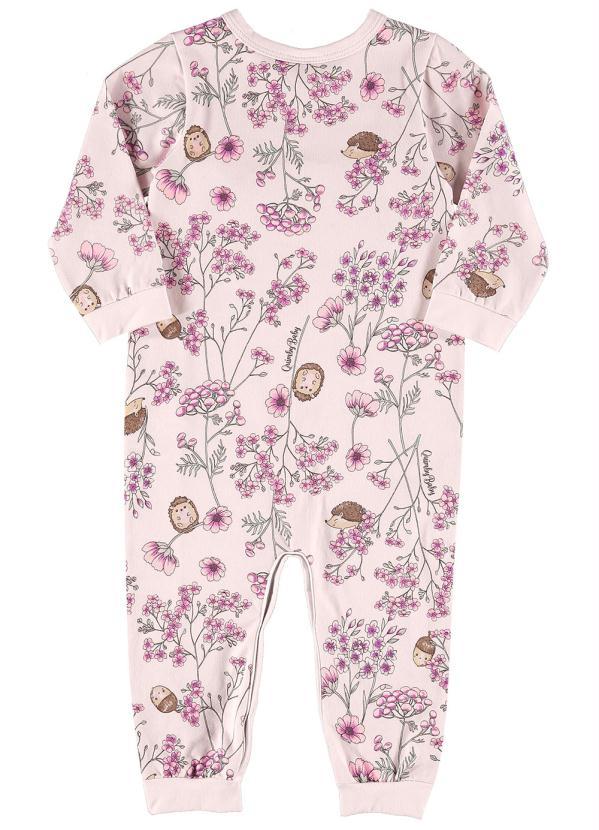 Quimby - Macacão Bebê Menina Estampado Rosa 4