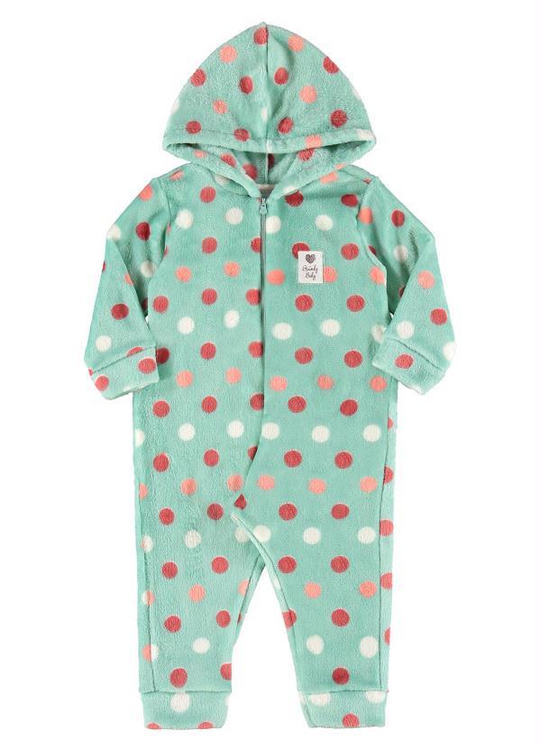 Quimby - Macacão Bebê Menina Verde