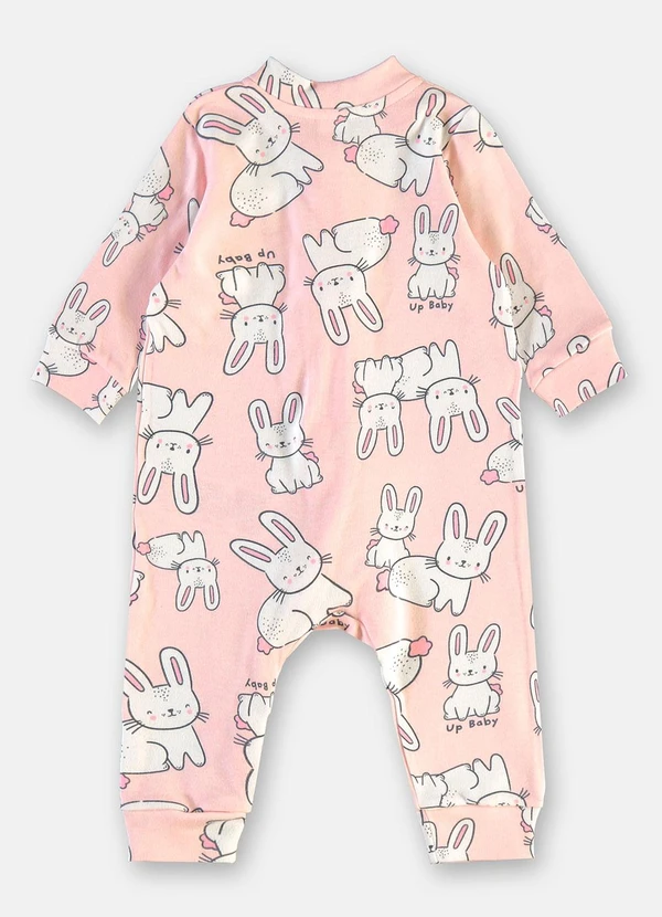 Up Baby - Macacão Bebê Menina Zíper Estampado 3