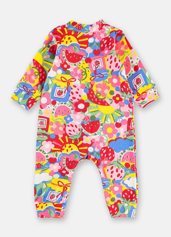 Up Baby - Macacão Bebê Menina Zíper Estampado 3