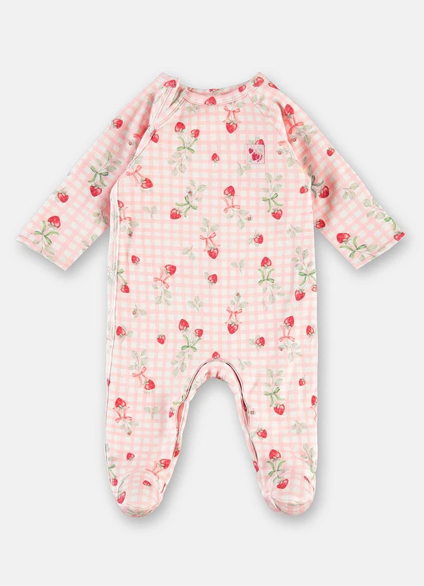 Up Baby - Macacão Bebê Suedine Pezinho Estampado 2