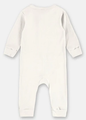 Up Baby - Macacão Bebê Sustentável Branco - UP BABY