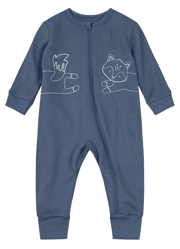 Brandili Baby - Macacão Bebê Unissex Azul