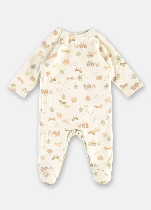 Up Baby - Macacão Bebê Unissex Pezinho Estampado - UP BABY