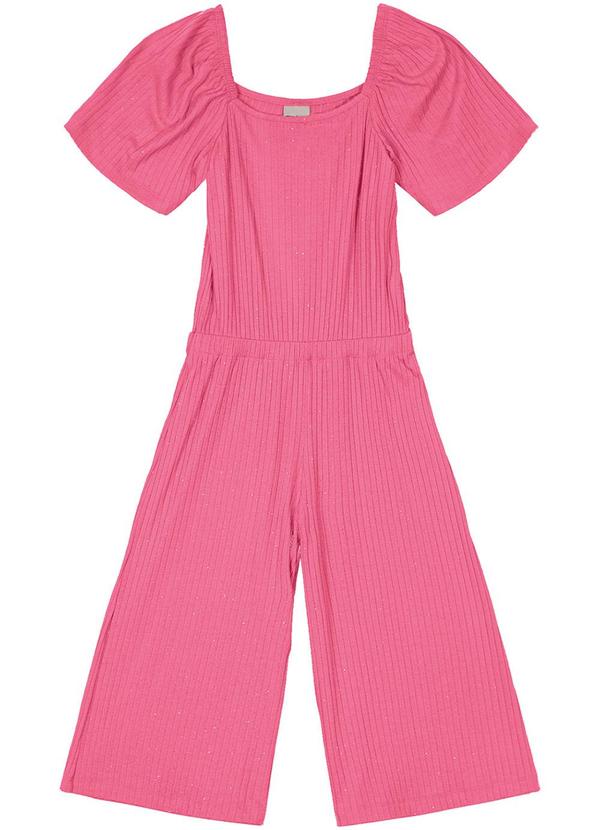 Rovi Kids - Macacão Canelado Infantil Pantarcourt Rosa 3