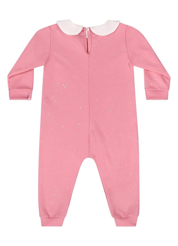 Quimby - Macacão com Glitter para Bebê Rosa 2