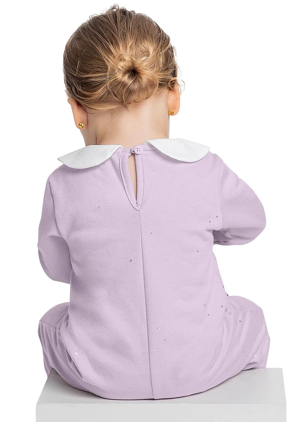 Quimby - Macacão com Glitter para Bebê Roxo 2