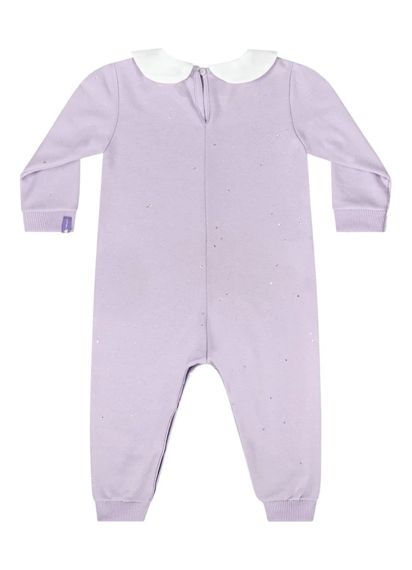 Quimby - Macacão com Glitter para Bebê Roxo 4