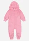 Abrange - Macacão com Orelhinha Bebê Menina Rosa - variação: Rosa