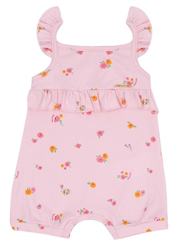 Kiko Baby - Macacão Curto Rosa