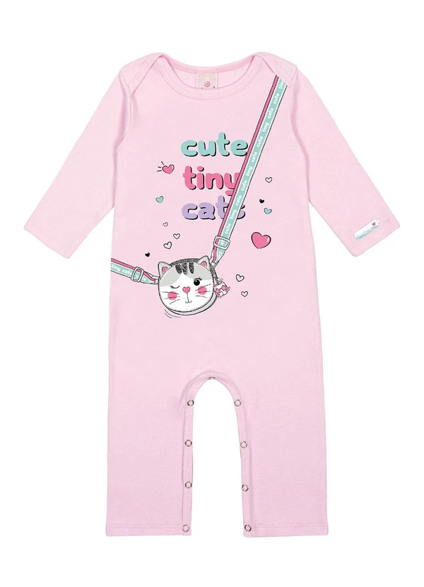 Abrange - Macacão Cutbaby Rosa 1