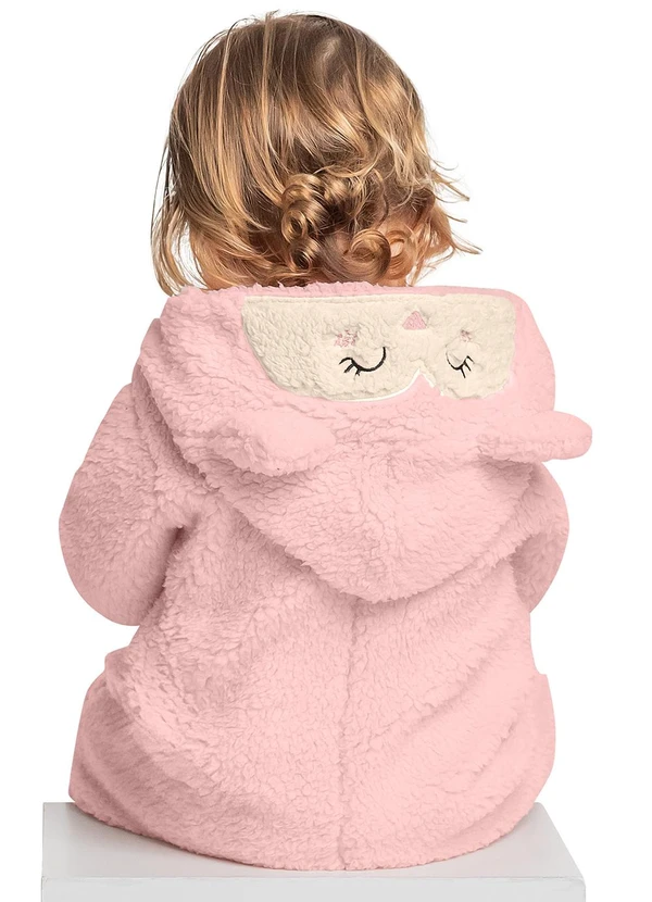 Quimby - Macacão de Gatinha para Bebê Menina Rosa 2