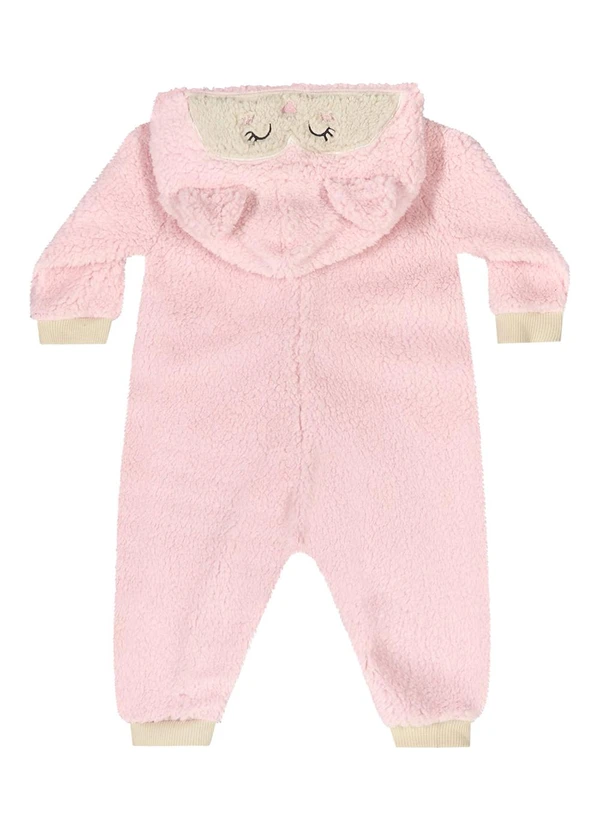 Quimby - Macacão de Gatinha para Bebê Menina Rosa 4