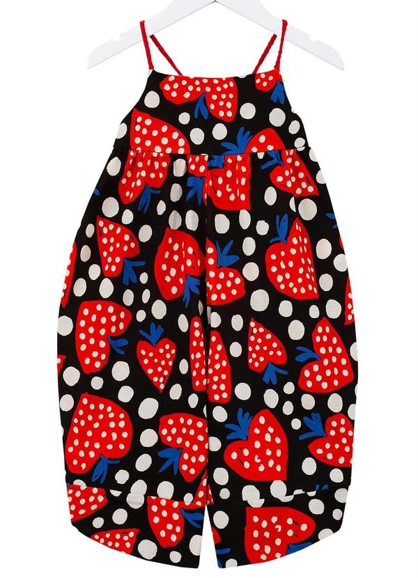 Fábula - Macacão de Malha Amorango Preto