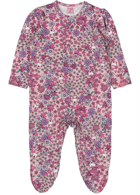 Momi - Macacão de Menina Floral Rosa