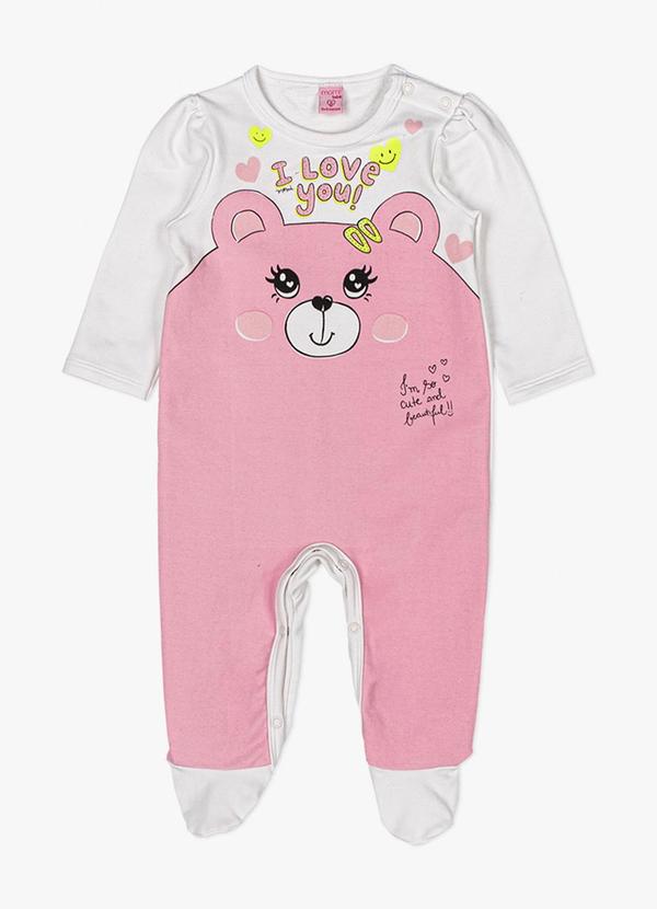 Momi - Macacão de Urso Rosa