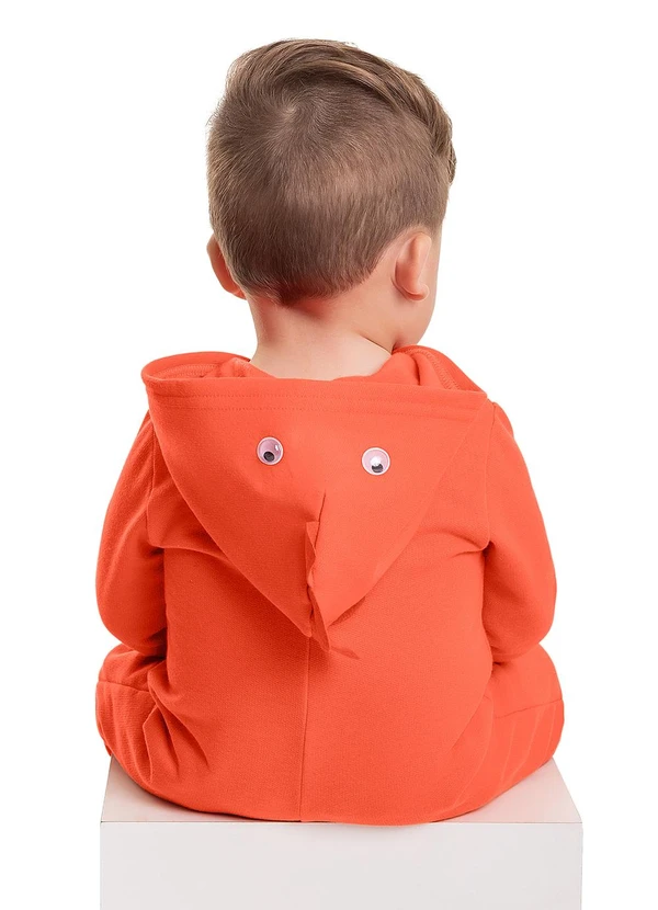 Quimby - Macacão em Moletom Unissex Bebê Laranja 3