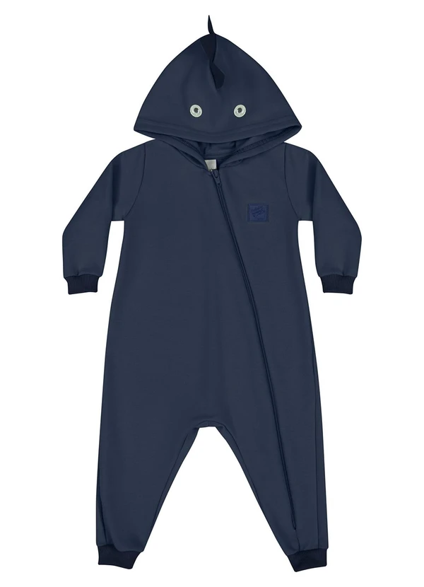 Quimby - Macacão em Moletom Unissex para Bebê Azul 1