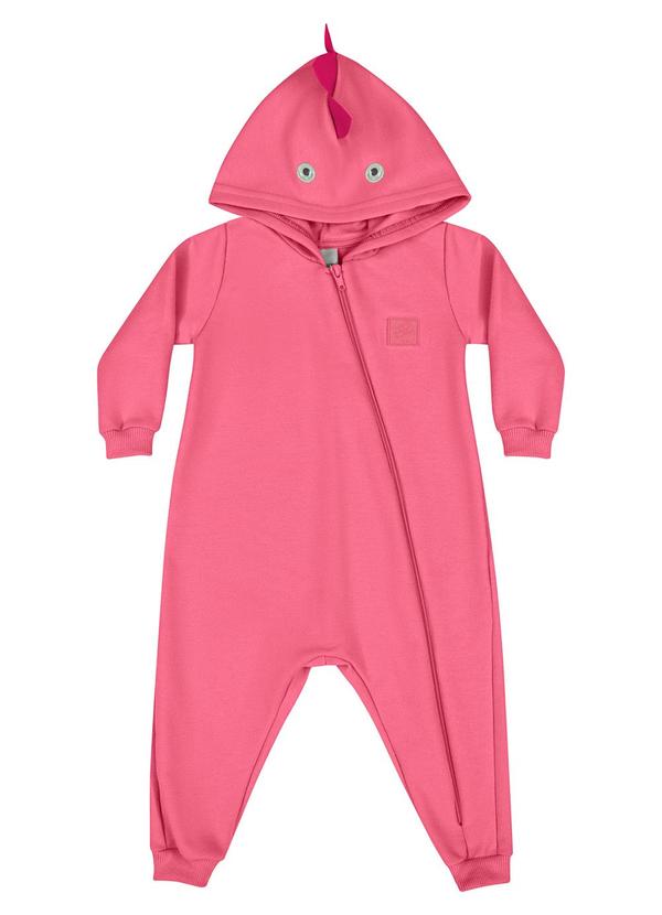 Quimby - Macacão em Moletom Unissex para Bebê Rosa