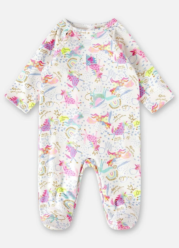 Up Baby - Macacão em Suedine Unissex Bebê Branco 2