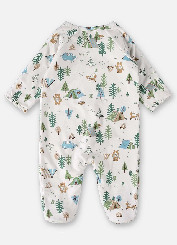 Up Baby - Macacão em Suedine Unissex Bebê Branco 3