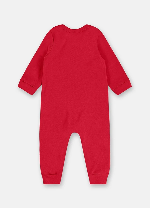 Up Baby - Macacão Essentials Suedine Vermelho 2