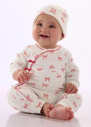 Up Baby - Macacão Estampado Digital Branco - UP BABY
