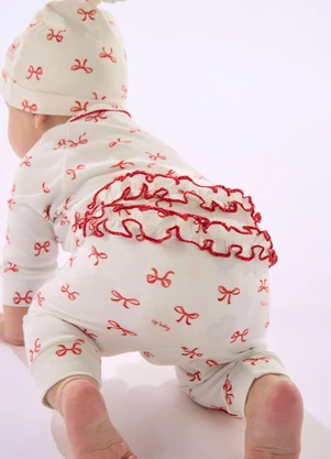 Up Baby - Macacão Estampado Digital Branco - UP BABY