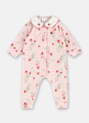 Up Baby - Macacão Estampado Digital Rosa - UP BABY