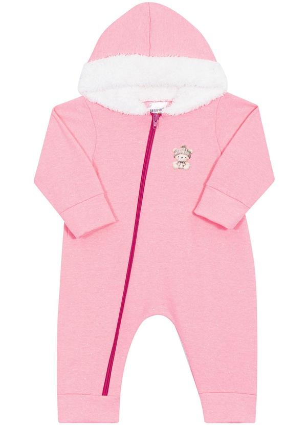 Sempre Kids - Macacão Feminino Cute Rosa 