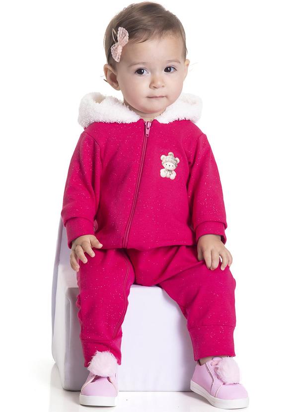 Sempre Kids - Macacão Feminino Cute Rosa