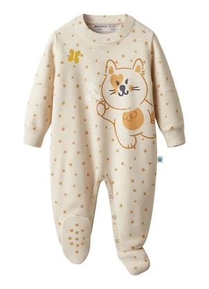 Malwee Kids - Macacão Gatinho em Cotton Amarelo - MALWEE KIDS