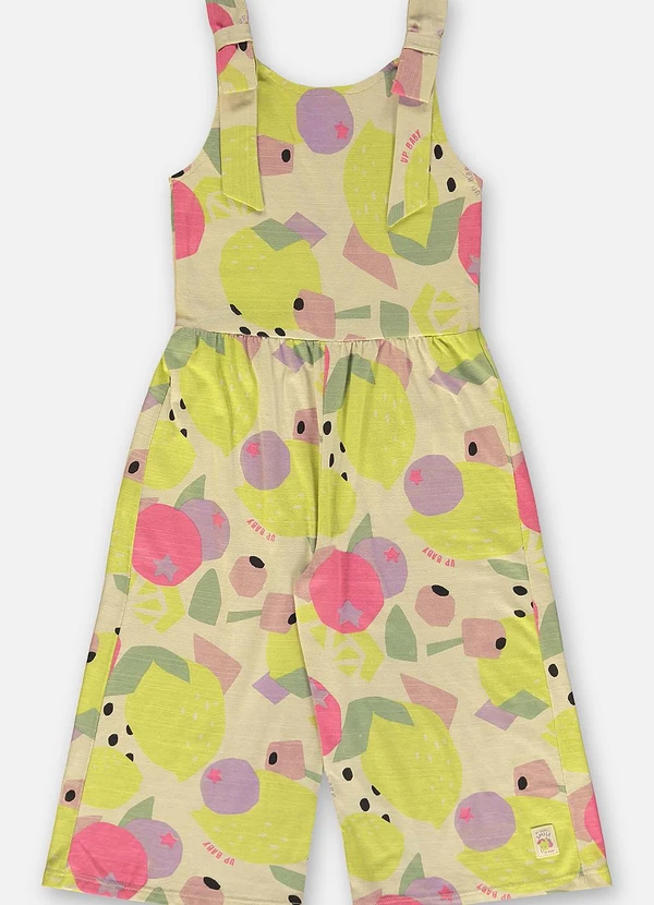 Up Baby - Macacão Infantil Algodão Bege 2