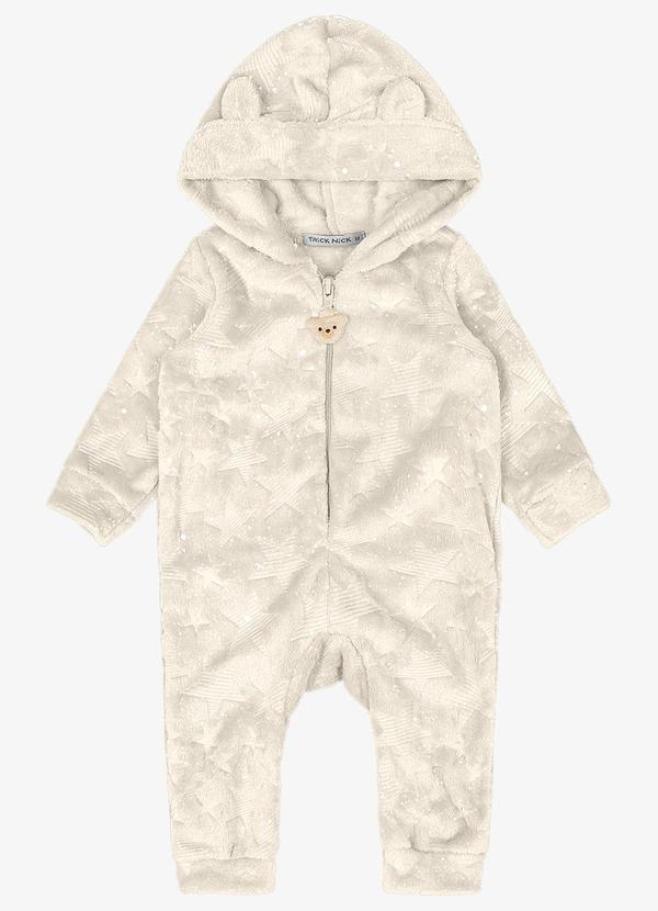 Trick Nick - Macacão Infantil com Capuz Bege