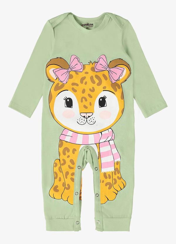 Rovi Kids - Macacão Infantil Feminino Verde