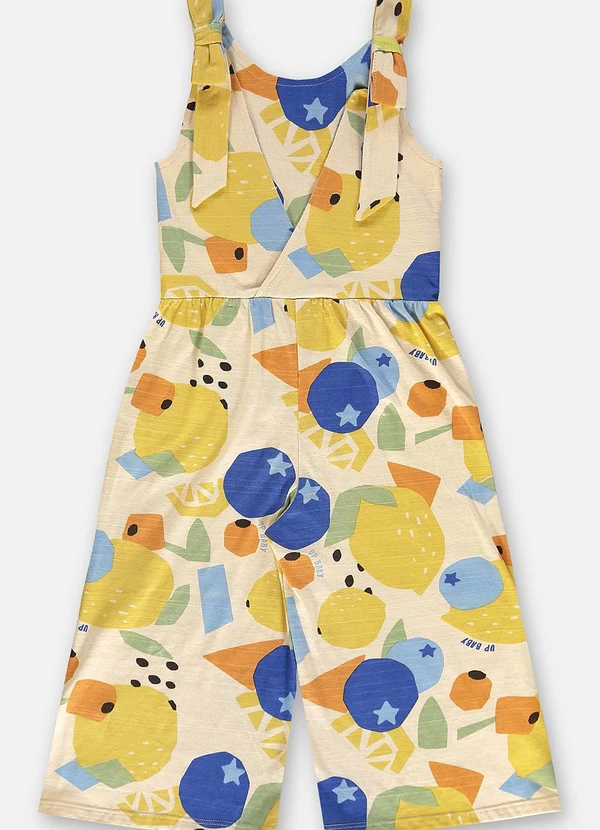 Up Baby - Macacão Infantil Finino Algodão Bege 4