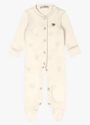 Trick Nick - Macacão Infantil Suedine Bege - TRICK NICK