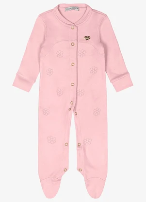 Trick Nick - Macacão Infantil Suedine Rosa - TRICK NICK