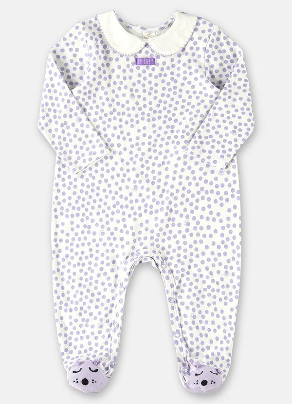 Up Baby - Macacão Longo Essentials para Bebê Branco