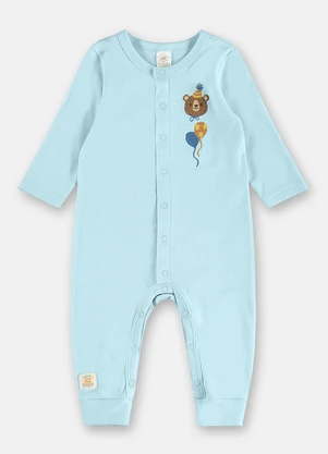 Up Baby - Macacão Longo para Bebê Unissex Azul - UP BABY